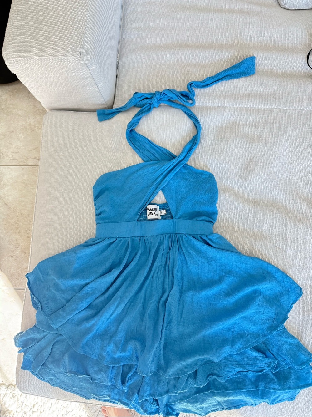 Princess Polly Turquoise Halter romper